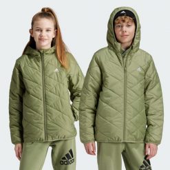 Kurtka Light Padded. Czerwone kurtki męskie Adidas, bez wzorów, z materiału, bez kaptura. Za 379.00 zł.