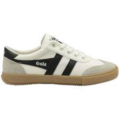 Sneakersy damscy Gola Badminton Trainer. Białe obuwie sportowe damskie Gola, bez wzorów, bez zapięcia. Za 363.50 zł.
