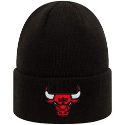 Czapka New Era NBA Essential Cuff Beanie Chicago Bulls. Czarne czapki damskie New Era, bez wzorów. Za 110.00 zł.