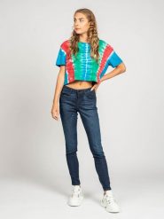 Guess Jeansy "Curve X" | W0BAJ2D4671 | Kobieta | Granatowy. Niebieskie jeansy damskie Guess, z aplikacjami, z bawełny. W wyprzedaży za 269.00 zł.
