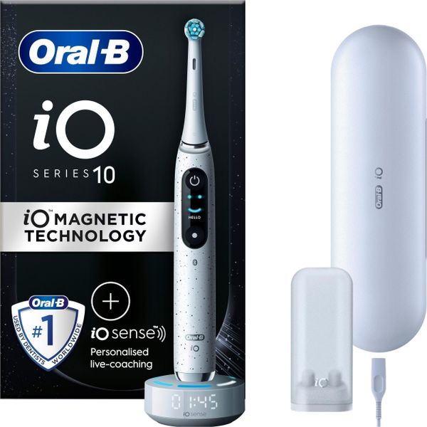 Szczoteczka Oral-B iO Series 10 Eclipse Gold Special Edition Biały. Białe szczoteczki elektryczne Oral-B. Za 1,565.00 zł.
