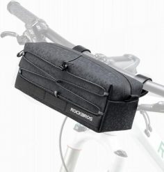 Torba rowerowa na kierownicę ROCKBROS B111 sakwa wodoodporna. Czarne torby na ramię męskie ROCKBROS, z materiału, na ramię, duże. Za 64.00 zł.