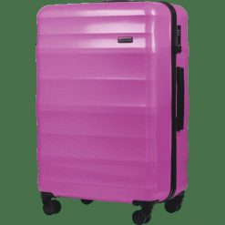 Walizka DUŻA WINGS PC VULTURE 28" PINK. Czerwone walizki damskie Wings, bez wzorów, z materiału, duże. Za 279.90 zł.