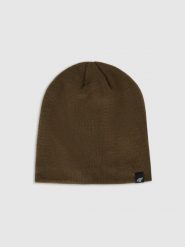 4F Czapka zimowa męska - khaki L. Brązowe czapki męskie 4F, na zimę, bez wzorów, z materiału. Za 39.99 zł.