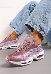 Różowe Buty Sportowe Raiphine. Czerwone obuwie sportowe damskie Born2be, bez wzorów, z okrągłym noskiem, bez zapięcia, trekkingowe. Za 119.99 zł.