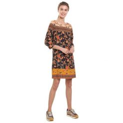 Desigual Sukienka damska Vest Paula Negro 18WWVW30 2000 (rozmiar 36). Spódnice damskie Desigual, bez wzorów, wizytowe, bez kołnierzyka, bez ramiączek. W wyprzedaży za 276.00 zł.