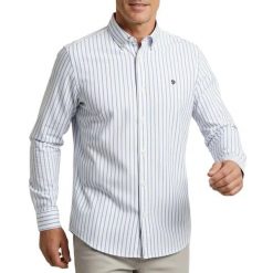 Koszula z długim rękawem Superdry Preppy Oxford. Niebieskie koszule męskie Superdry, m, bez wzorów, z bawełny, eleganckie, bez kołnierzyka, bez ramiączek. Za 298.10 zł.