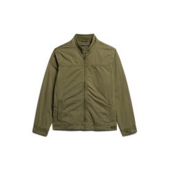 Klasyczna kurtka Superdry Harrington. Zielone kurtki męskie Superdry, m, bez wzorów, z bawełny, klasyczne, bez kaptura. Za 464.00 zł.