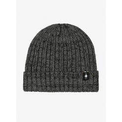 Czapka zimowa Smartwool Rib Hat - black natural marl. Czarne czapki damskie Smartwool, na zimę, bez wzorów. Za 149.26 zł.