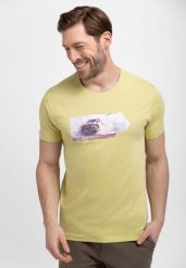 T-shirt z samochodem rajdowym T-DUST. T-shirty męskie Volcano, l, bez wzorów, z bawełny, bez kołnierzyka, bez ramiączek. Za 59.99 zł.