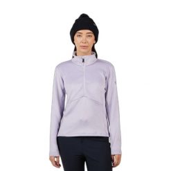 Kurtka narciarska 1/4 Zip damska Rossignol Diretta. Fioletowe kurtki sportowe damskie Rossignol, na zimę, bez wzorów, bez ramiączek, bez kaptura, narciarskie. Za 544.00 zł.