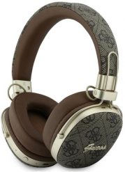 Słuchawki Guess Nauszne Bluetooth ENC Metal 4G Script Logo brązowy. Brązowe słuchawki bezprzewodowe Guess. Za 164.98 zł.