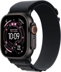 Smartwatch Apple Watch Ultra 3 GPS + Cellular 49mm Black Titanium / Alpine Loop L Czarny (MF0X4ET/A). Czarne zegarki smartwatch Apple, bez wzorów. Za 3,888.13 zł.