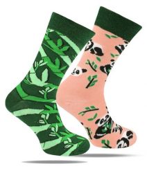 Skarpetki Bawełniane - Tematyczne - Panda i Pędy Bambusa. Skarpety męskie His Story, bez wzorów, z bawełny. Za 29.99 zł.