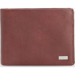 Skórzany portfel - Beżowy. Brązowe portfele męskie Reserved, bez wzorów. Za 79.99 zł.