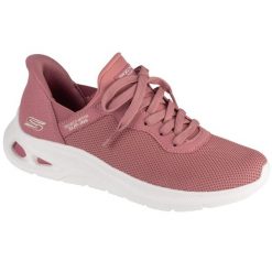 Buty sportowe Sneakersy damskie, Slip-Ins Bobs Sport Unity - Pinch Of Luck. Czerwone obuwie sportowe damskie Skechers, bez wzorów, bez zapięcia, trekkingowe. Za 299.99 zł.