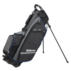Torba na statyw golfowy Wilson Golf Nexus. Czarne swetry męskie Wilson, l, bez wzorów, z materiału, eleganckie, bez kołnierzyka, bez ramiączek. Za 774.50 zł.