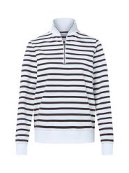 Marie Lund bluza nierozpinana Kobiety brązowy|biały, XS. Białe bluzy damskie Marie Lund, xs, bez wzorów, z materiału, bez ramiączek, bez kaptura. Za 169.95 zł.