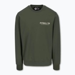 Bluza męska Pitbull Para Bellum Crewneck Sweatshirt. Zielone bluzy męskie PITBULL, m, bez wzorów, sportowe, bez ramiączek, bez kaptura. Za 199.99 zł.