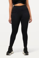 Damskie Legginsy sportowe szybkoschnące bardzo elastyczne. Czarne legginsy damskie Ulla Popken, bez wzorów, z elastanu. Za 239.99 zł.