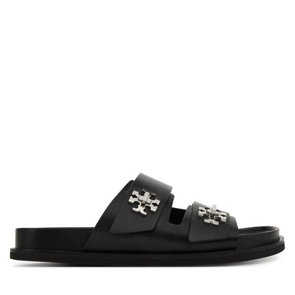 Klapki Tory Burch. Czarne klapki damskie Tory Burch, bez wzorów, sportowe, bez obcasa, bez zapięcia. Za 1,359.00 zł.