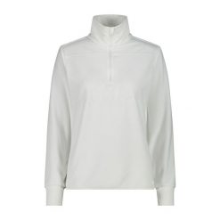 Bluza damska turystyczna CMP 34G4206. Białe bluzy damskie CMP, na zimę, m, bez wzorów, sportowe, bez ramiączek, bez kaptura. Za 249.99 zł.