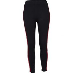 Legginsy damskie Urban Classics 3-tone tape. Czarne legginsy damskie Urban Classics, bez wzorów. Za 149.50 zł.