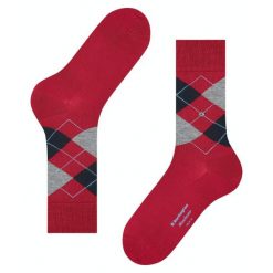 Skarpetki Burlington Manchester. Czerwone skarpety męskie Burlington, bez wzorów. Za 114.00 zł.