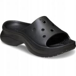 Klapki Dla Dorosłych Crocs Bae Slide. Żółte klapki męskie Crocs, bez wzorów, z materiału, bez zapięcia. Za 191.99 zł.