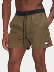 Tommy Hilfiger Szorty kąpielowe UM0UM03455 Khaki Regular Fit. Brązowe kąpielówki męskie Tommy Hilfiger, m, bez wzorów, z syntetyku. Za 129.99 zł.