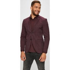 Selected - Marynarka. Brązowe garnitury męskie Selected, bez wzorów, z elastanu, eleganckie. W wyprzedaży za 299.90 zł.