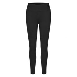 Damskie legginsy jeździeckie z pełną przyczepnością Kingsland Kiara. Czarne legginsy damskie KINGSLAND, bez wzorów, z materiału. Za 499.35 zł.