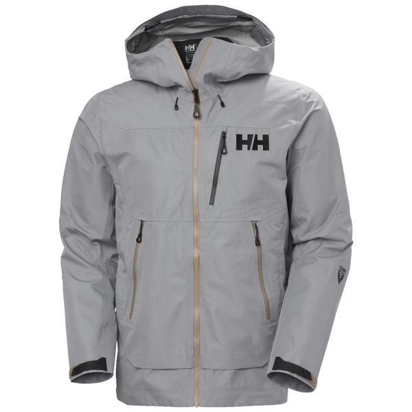 Kurtka narciarska Helly Hansen Odin Mountain Infinity Shell. Szare kurtki sportowe męskie Helly Hansen, na zimę, m, bez wzorów, bez kaptura, narciarskie. W wyprzedaży za 2,573.50 zł.