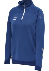 Damska bluza dresowa half zip Hummel Lead. Niebieskie bluzy damskie Hummel, xs, bez wzorów, z dresówki, eleganckie, bez ramiączek, bez kaptura. Za 166.70 zł.
