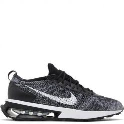 Buty do chodzenia męskie Nike Air Max Flyknit Racer. Czarne buty sportowe męskie Nike, bez wzorów, z materiału, bez zapięcia, trekkingowe, nike air max. Za 612.00 zł.