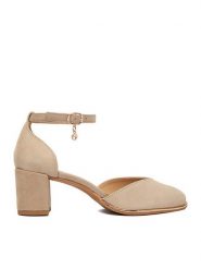 Lasocki Czółenka CEO-WB-VELA-02 Beżowy. Brązowe czółenka damskie Lasocki, bez wzorów, ze skóry, bez obcasa, bez zapięcia. Za 229.99 zł.