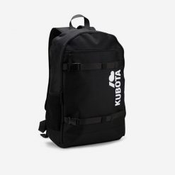 Czarny plecak z taśmami Kubota. Czarne plecaki męskie Kubota, bez wzorów. Za 129.99 zł.