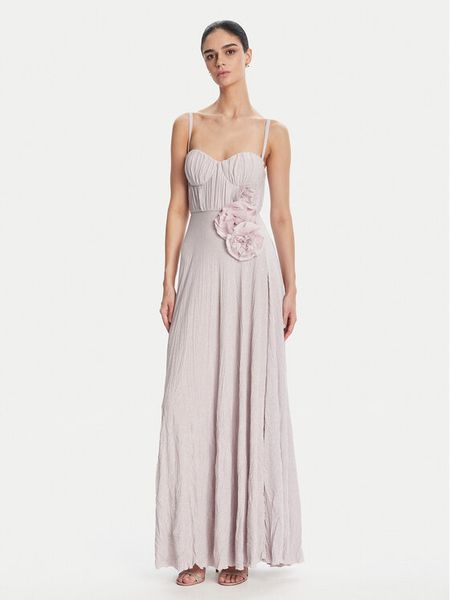 Elisabetta Franchi Sukienka wieczorowa ABR2252E2 544 Fioletowy Regular Fit. Fioletowe sukienki damskie Elisabetta Franchi, bez wzorów, z syntetyku, wizytowe, bez kołnierzyka, bez ramiączek. Za 1,529.00 zł.