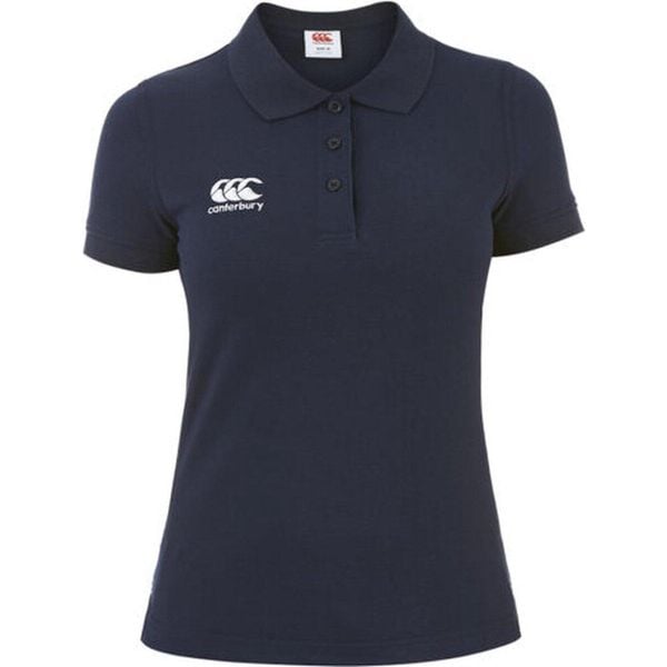 Damska koszulka polo Canterbury Waimak. Niebieskie bluzki damskie CANTERBURY, bez wzorów, bez kołnierzyka, bez ramiączek. Za 253.50 zł.