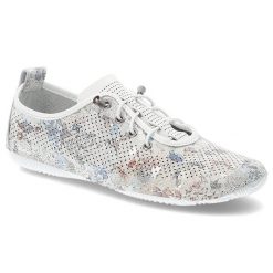 Białe Półbuty Artiker Modne Obuwie Damskie. Białe półbuty damskie Artiker, na lato, z aplikacjami, ze skóry, eleganckie, bez obcasa, bez zapięcia. Za 199.00 zł.