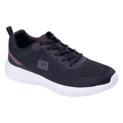Trampki Męskie Sportowe Alys. Czarne buty sportowe męskie IQ, bez wzorów, bez zapięcia. Za 156.99 zł.