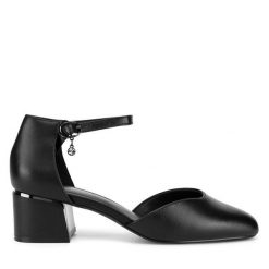 Czółenka Lasocki. Czarne czółenka damskie Lasocki, bez wzorów, bez obcasa, bez zapięcia. Za 209.99 zł.