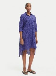 Iconique Sukienka letnia Ella IC26-082 Fioletowy Relaxed Fit. Fioletowe sukienki damskie Iconique, na lato, l, bez wzorów, z bawełny, bez kołnierzyka, bez ramiączek. Za 519.99 zł.