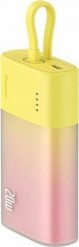 Powerbank Baseus Powerbank Popsicle 5200mAh 20W z wbudowanym kablem Lightning (+ biały kabel Baseus Simple USB-C - USB-C 60W/20V/3A/30cm) - zółto-różo. Białe powerbanki Baseus. Za 22.90 zł.