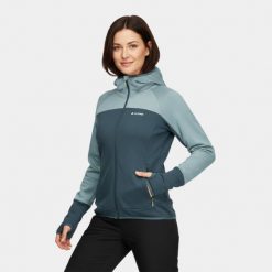 Bluza damska elastyczna Alpinus UBA. Niebieskie bluzy damskie Alpinus, xl, bez wzorów, z elastanu, bez ramiączek, bez kaptura. Za 279.00 zł.