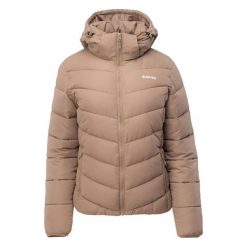 Damska kurtka puchowa Hi-Tec Safi. Brązowe kurtki sportowe damskie Hi-tec, na zimę, m, bez wzorów, z poliesteru, bez ramiączek, bez kaptura, trekkingowe. Za 262.00 zł.