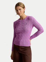Polo Ralph Lauren Sweter 211971869511 Różowy Regular Fit. Czerwone swetry nierozpinane damskie Polo Ralph Lauren, s, bez wzorów, z bawełny, bez kołnierzyka, bez ramiączek. Za 949.99 zł.