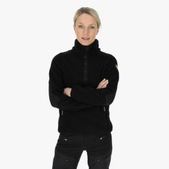 Bluza polarowa do wędrówek damska Swedemount Nordkap Pile Halfneck. Czarne bluzy damskie SWEDEMOUNT, na zimę, bez wzorów, z polaru, sportowe, bez ramiączek, bez kaptura. Za 335.00 zł.