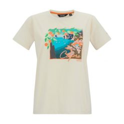 Damska Koszulka Filandra VX Capri Seaside T-shirt. Brązowe bluzki damskie Regatta, bez wzorów, sportowe, bez kołnierzyka, bez ramiączek. Za 67.99 zł.