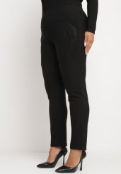 Czarne Spodnie Skinny z Wysokim Stanem Rerilda. Czarne spodnie materiałowe damskie Born2be, bez wzorów, z jeansu, eleganckie, z podwyższonym stanem. Za 34.99 zł.
